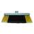 Giulia plastic broom head with black and yellow bristles