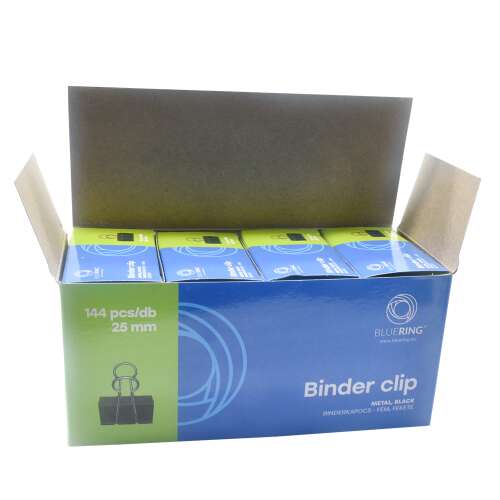 Binder Clips 25mm, 12 Stück/Karton, bluering®