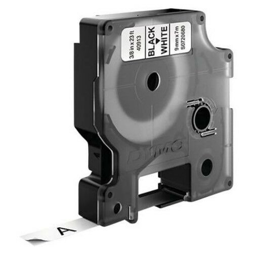 DYMO D1 9mm x 7m Fekete-fehér Feliratozógép szalag