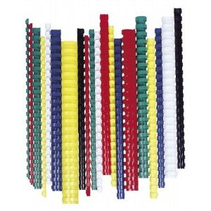 Spirál, műanyag, 8 mm, 21-40 lap, FELLOWES, 100 db, fekete 136027749 - Fellowes