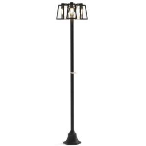 LUTEC black outdoor floor lamp with 3 E27 sockets - Lamp & Lighting