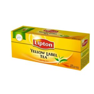 Fekete tea, 25x2 g, LIPTON "Yellow label" 136027943 - Fekete tea