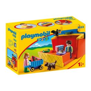Playmobil 1.2.3 Hordozható Élelmiszerbolt - Játék Szett 143193461 - Playmobil 1-2-3