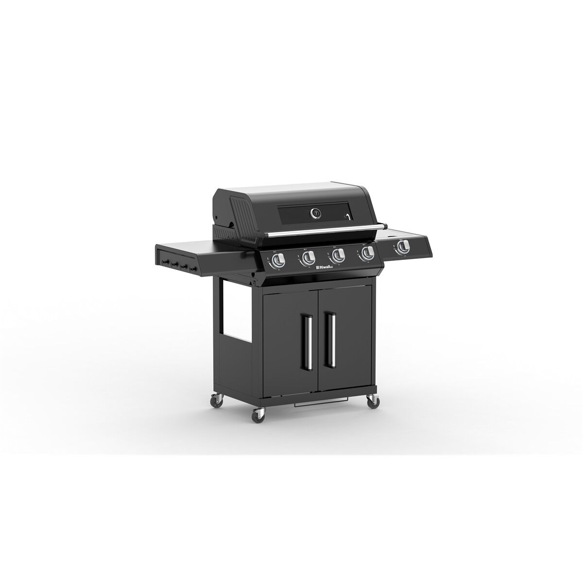 Riwall PRO RGG 41 EXL prémium gázüzemű grillsütő 17 kW, 4+1 gázégővel