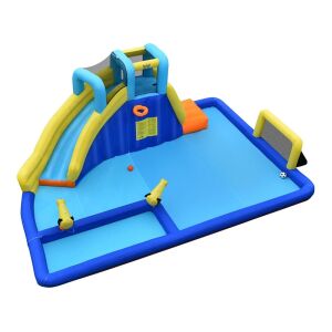 Timeless Tools felfújható vízi park csúszdával, mászófallal és focikapuval - Timeless Tools