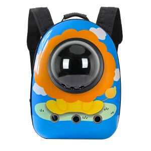 Plecak dla zwierząt Timeless Tools z motywem lwa, niebieski - Timeless Tools