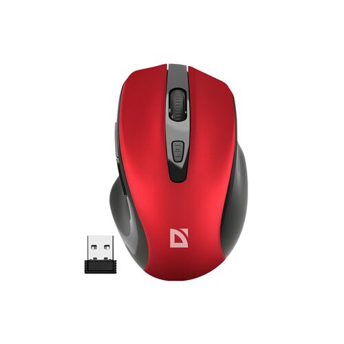 Vezeték nélküli egér, Defender PRIME MB-053, piros, optikai, 1600DPI 136058502