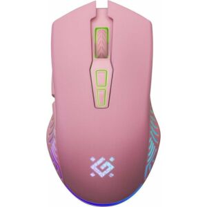 Mysz bezprzewodowa Defender PANDORA GM-502 optyczna 3200dpi różowa RGB AKUMULATOR 7 przycisków Gaming bezklikowa silent 136058710 - Mysz