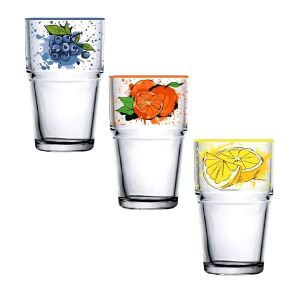 Üdítős pohár, gyümölcs mintás 350ml 136061017 - Pohár