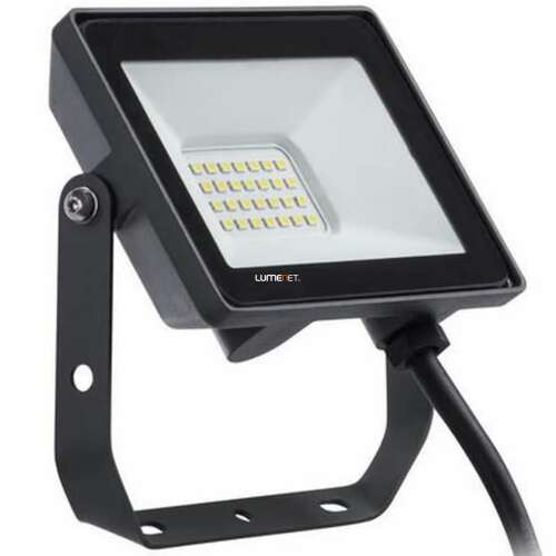 PILA 20W 1800lm 3000K LED reflector alb cald, negru, pătrat, cu suport de montare