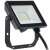 PILA 20W 1800lm 3000K warm white LED floodlight, black, square, with mounting bracket