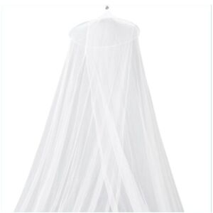 Hordozható Ágy fölé helyezhető XXL Baldachin szúnyogháló, 250 x 1250 cm, fém karikával, 18g/m2