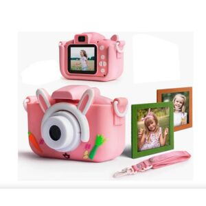 Aparat foto digital pentru copii Iepuraș cu morcov - Roz
