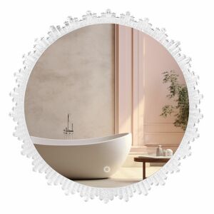 Kristály LED Spiegel in luxuriösem Badezimmerambiente - Badezimmerspiegel