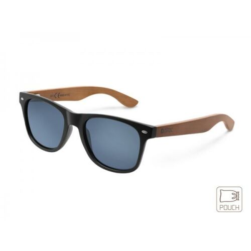 Delphin OAX Polarizált Napszemüveg - Fekete Keret, Fa Szár