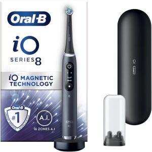 Oral-B iO Series 8 periuță de dinți electrică cu husă de călătorie și încărcător - Oral-B