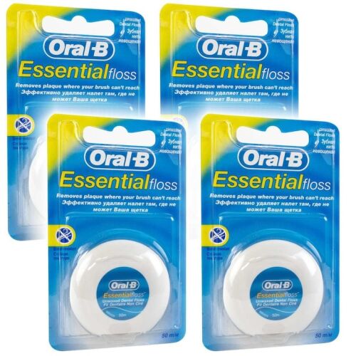 Комплект от 4 конци за зъби Oral-B Essential Floss Regular, 50 м 136089314
