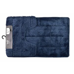 ZAC Kék fürdőszobai szőnyeg készlet, 2 darab 50x37/50x80 cm