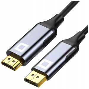 Co2 HDMI - DisplayPort 1.4 kábel adapter, 4K 60Hz, nagy felbontású - Kábel