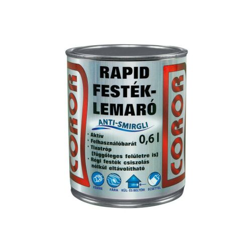 COROR Rapid Festéklemaró 0,6 l, hatékony festékeltávolító fém, fa és ásványi felületekre - Felületkezelő szer