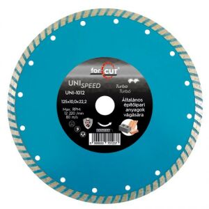 FLEXMANN For Cut gyémánttárcsa Uni Speed 125*3*10*22,2mm turbo, univerzális 136156525 - Flexmann