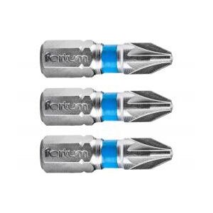 FORTUM Behajtóhegy S2 acél, PZ 2*25mm bliszteren 3 darabos 136156902 - Fortum