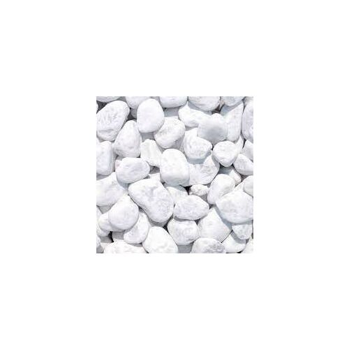 SCHERF márvány díszkavics kerek szemcsés 40-60mm PE zsák - Carrarai fehér 25kg 136157120