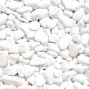 SCHERF márvány díszkavics kerek szemcsés, mosott 25-50mm PE zsák - Thassos fehér 25kg 136157138 - Dekorációs kő