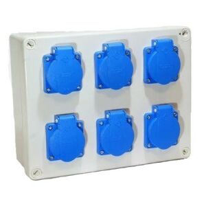 JANGAR Szerelt ipari doboz (JG+TP) 231*182*85mm - 6*(2P+F)