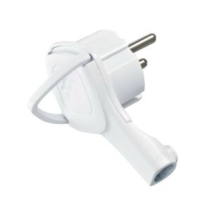 UltraTech dugvilla, lehajtható húzófüllel, földelt, műanyag 16A/250V - fehér