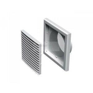 VENTS MV 120 VS ABS műanyag rács, szögletes, szúnyoghálóval, 125mm, 187*187mm - fehér