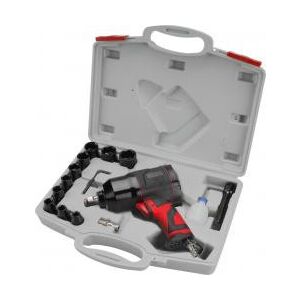 EXTOL Premium Légkulcs készlet, 15 db, 1/2", dugófejek, tömlőcsatlakozó