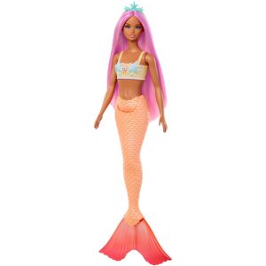 Bábika Barbie Dreamtopia Oranžová Morská panna s ružovými vlasmi - Mattel Baba