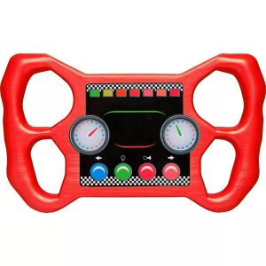 Crveni plastični volan za igraonice i vanjske setove za igru - Igračka