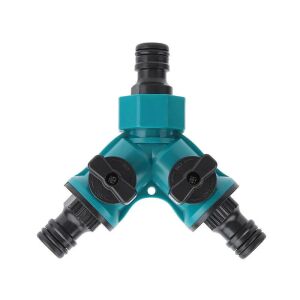 2-utas kerti tömlő elosztó – öntözéshez, virágültetéshez, vízmegállító csappal 136178003 - Vízelosztó