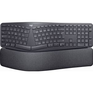 Logitech Keyboard K860 ERGO Split Ergonomic [DE] graphite  mit Handballenauflage 136184320 - Mysz