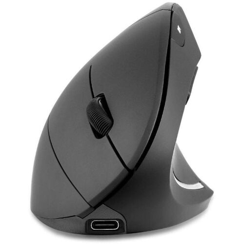 Vezeték nélküli egér Perixx PERIMICE-713R optikus függőleges fekete akkumulátor indukció 136185846