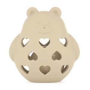 PETITE&MARS Bär Basil Desert Sand Silikon Rassel Spielzeug für Babys 0m+ - Rasseln