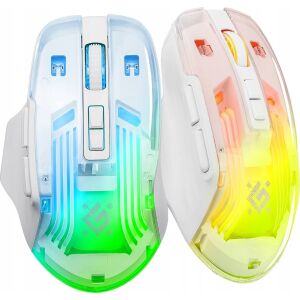 Vezeték nélküli egér Defender ASTRO ELITE GM-056 optikai 3200dpi fehér RGB AKKU 7 gombos Gaming 136187975 - Defender