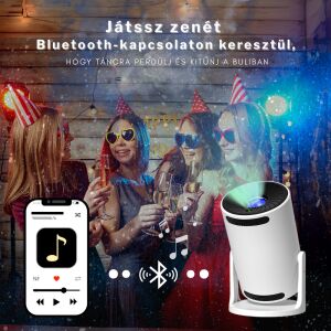 Nebula Galaxis Projektor erzeugt Party-Atmosphäre mit Bluetooth-Musik - Nachtlicht, Projektoren