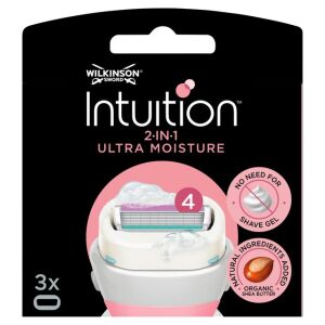 Wilkinson Intuition Ultra Moisture 2w1 wkłady do maszynki, 3 sztuki - Wilkinson