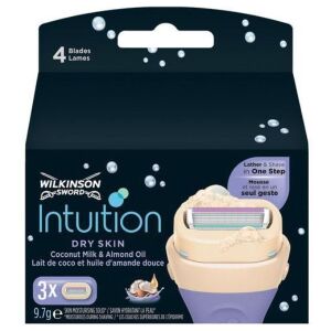 Wilkinson Intuition Dry Skin Wkłady do maszynki, 3 sztuki - Uroda i zdrowie