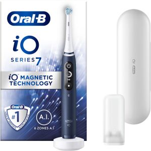 Szczoteczka elektryczna Oral-B iO7 Blue Sapphire z technologią magnetyczną i etui podróżnym - Oral-B