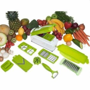 Bewello Nice Dicer Plus zöldség- és gyümölcsszeletelő különböző pengékkel és tartozékokkal - Szeletelő gép