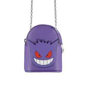 Mikrotasche, Crossbody, Pokémon Gengar, 3D-Design, Metallkette, 13x10x6 cm, Marke Difuzed