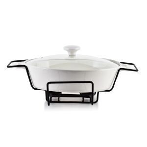 Allesken MODERN KITCHEN 1,6L Melegítő tál fehér színben