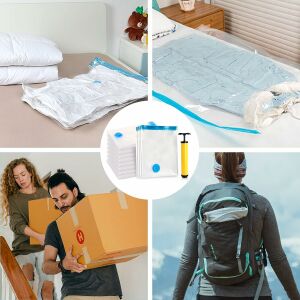 Вакуумна торба за дрехи, спално бельо, вакуумни торби за опаковане 40x60 136296995 - Съхранение и сортиране