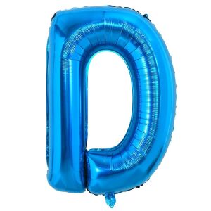 Teno Kék D Betű Fólia Lufi, 40cm - Ballon