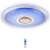 Bluetooth ceiling light with speaker, RGB color changing, remote control, modern home decor