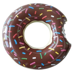 Felfújható úszógumi barna fánk 120 cm 136315497 - Gyerek úszógumi